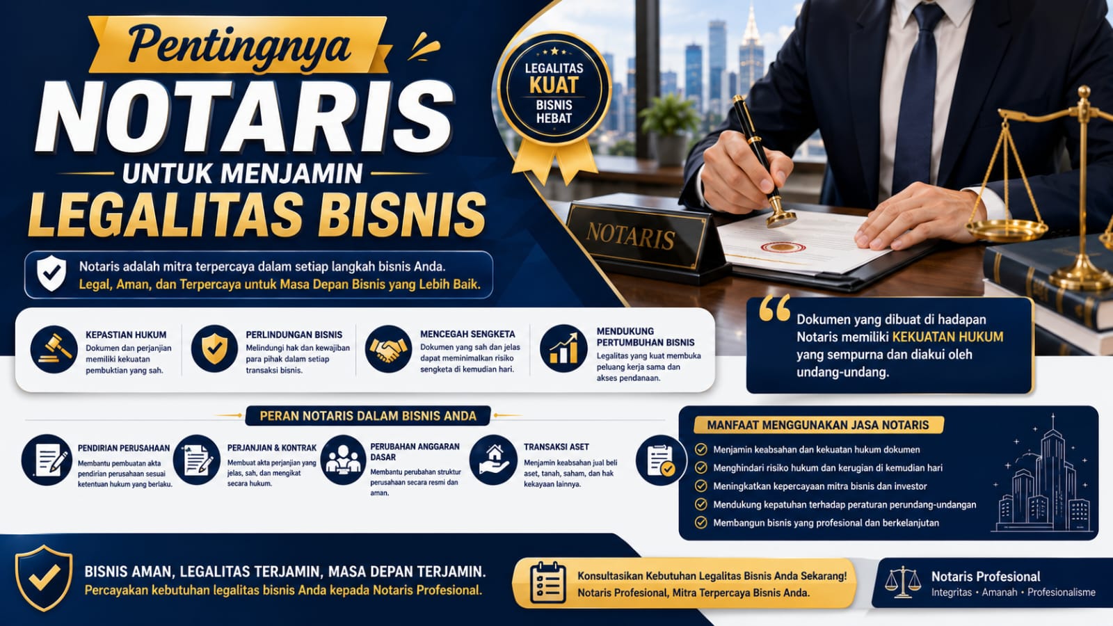 Pentingnya Notaris Untuk Menjamin Legalitas Bisnis