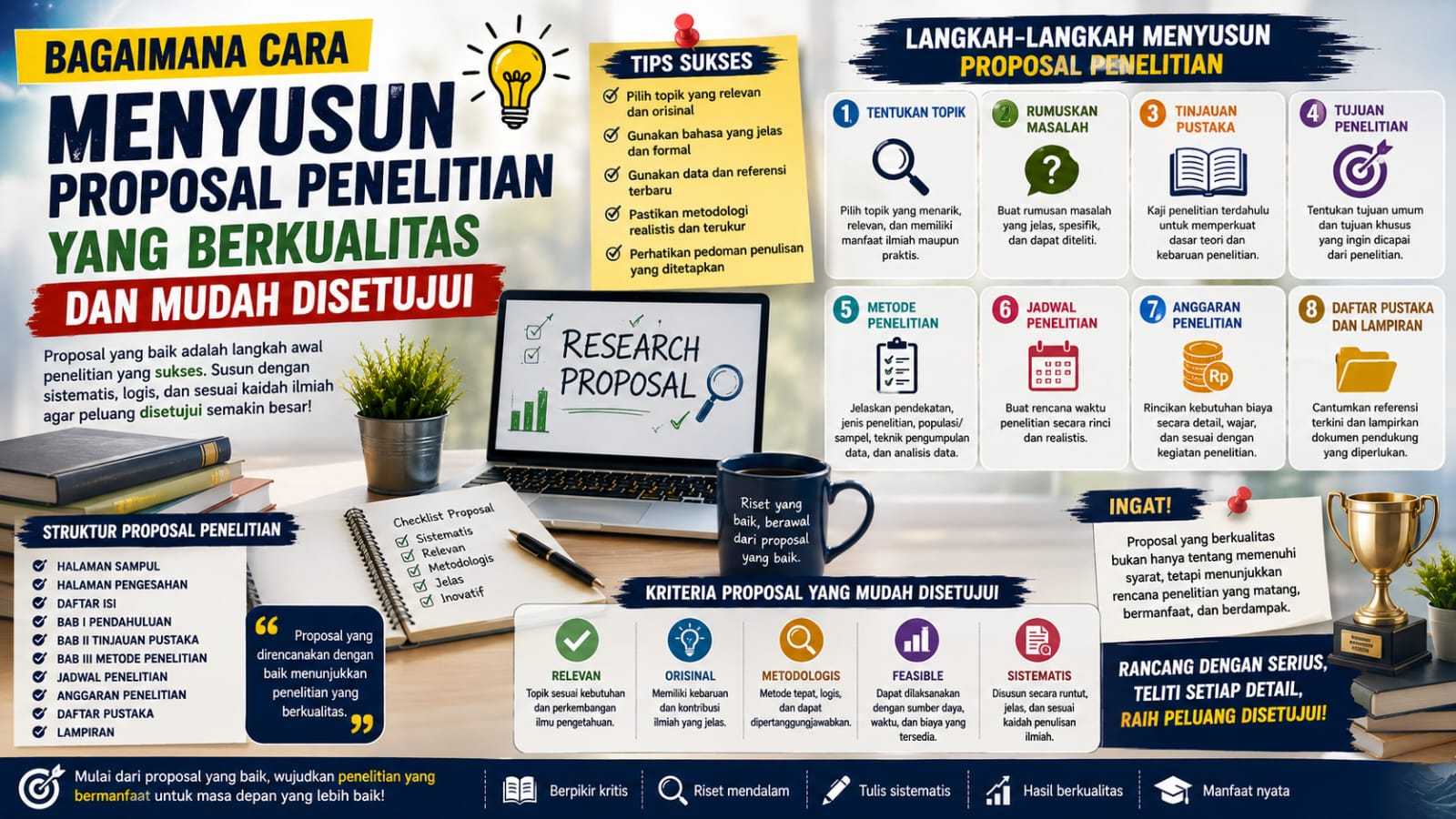 Bagaimana Cara Menyusun Proposal Penelitian yang Berkualitas dan Mudah Disetujui