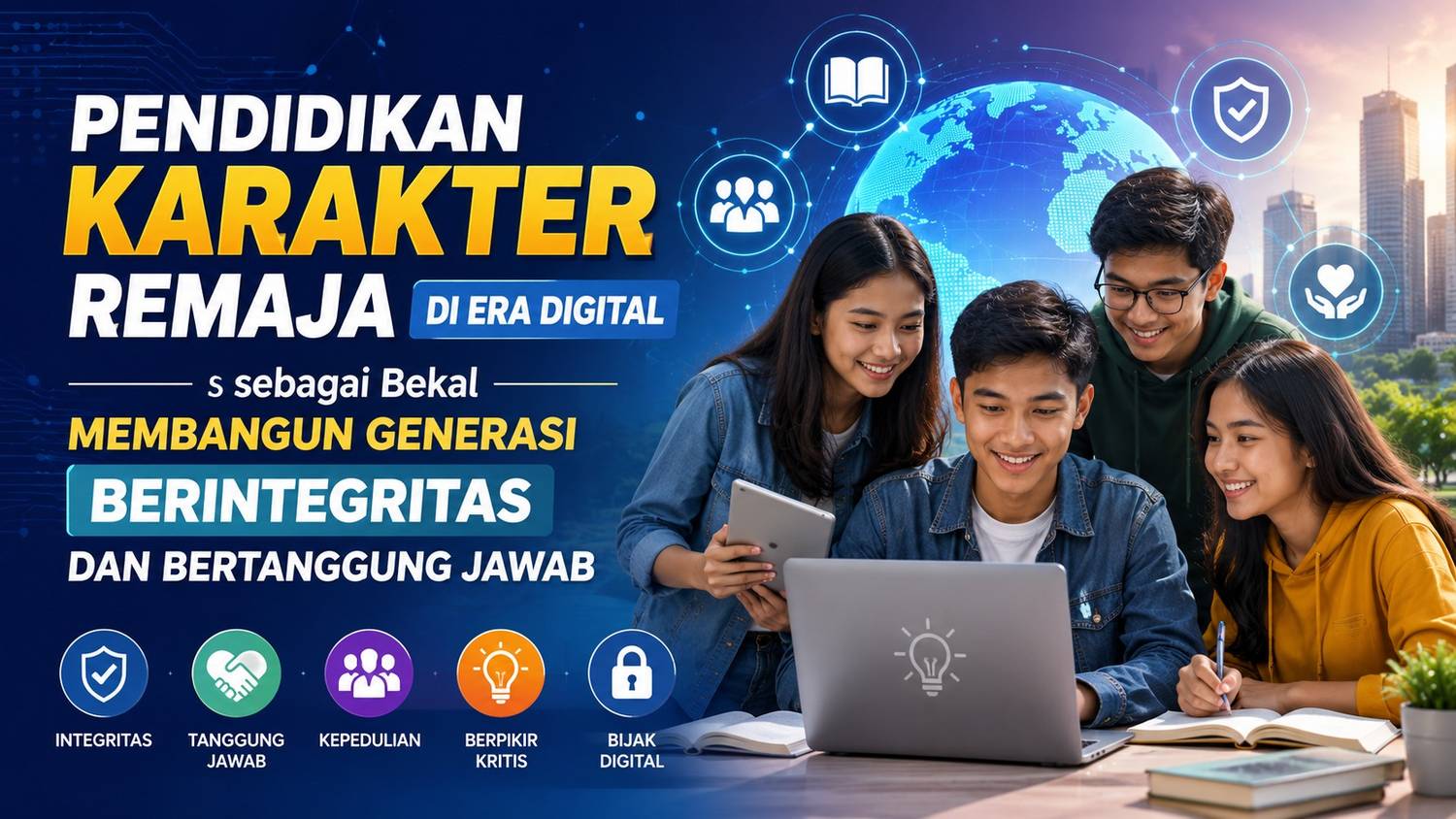Pendidikan Karakter Remaja di Era Digital sebagai Bekal Membangun Generasi Berintegritas dan Bertanggung Jawab