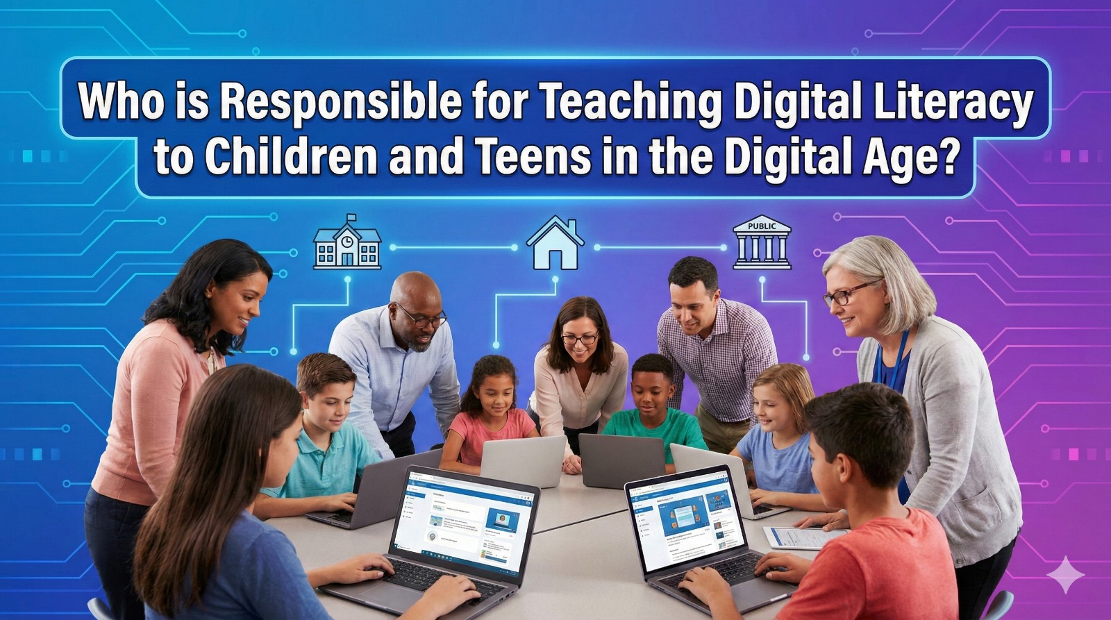 Who is Responsible for Teaching Digital Literacy to Children and Teens in the Digital Age?