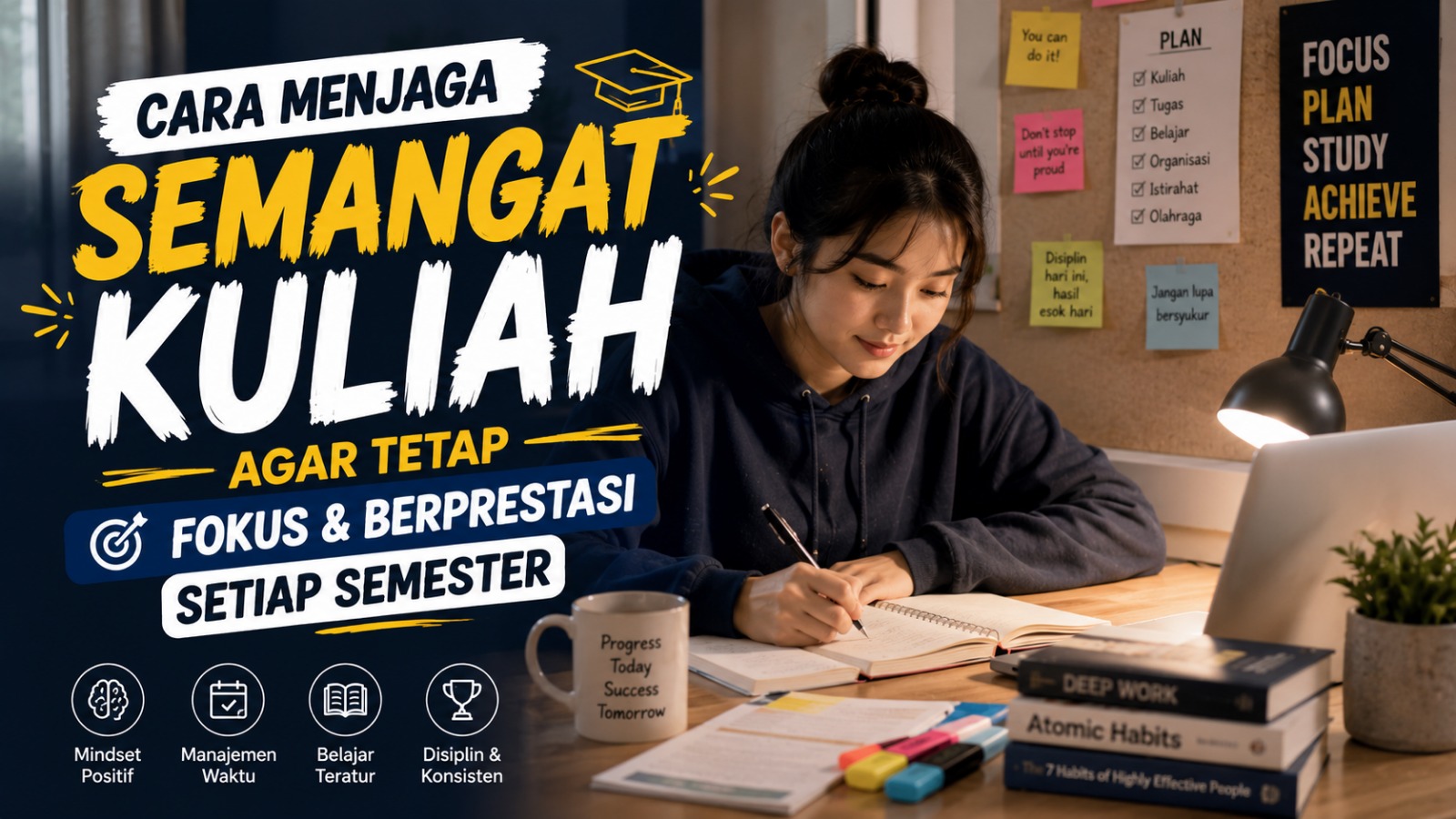 Cara Menjaga Semangat Kuliah agar Tetap Fokus dan Berprestasi Setiap Semester