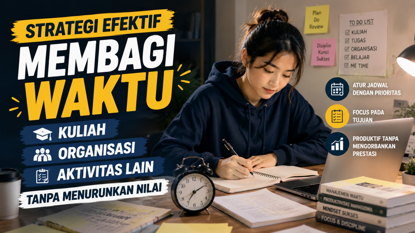 Strategi Efektif Membagi Waktu Kuliah Organisasi dan Aktivitas Lain Tanpa Menurunkan Nilai