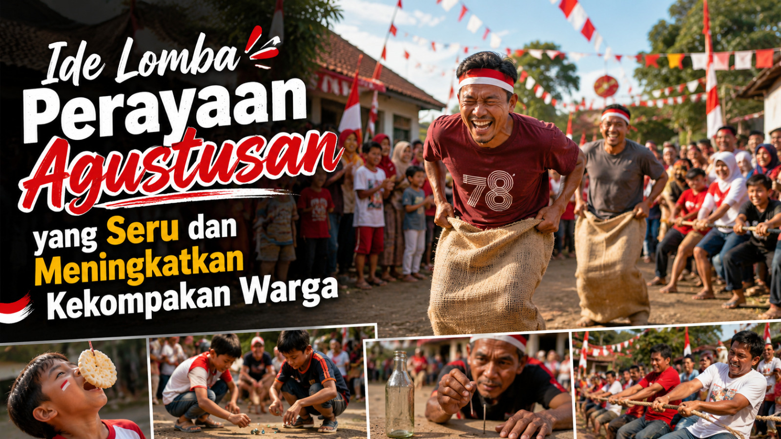Ide Lomba Perayaan Agustusan yang Seru dan Meningkatkan Kekompakan Warga