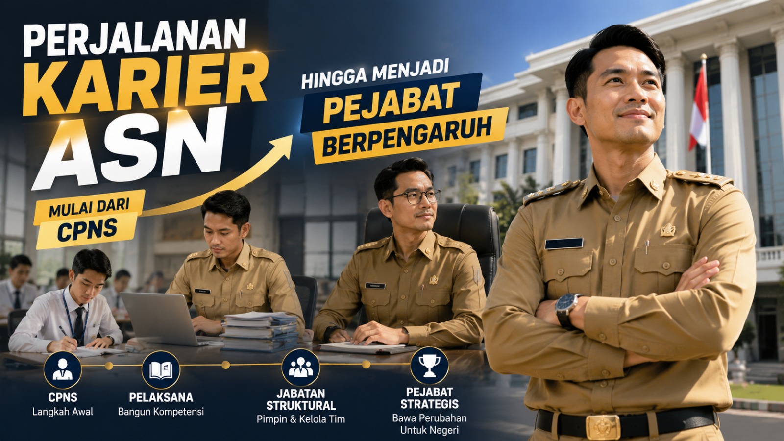 Perjalanan Karier ASN Mulai dari CPNS Hingga Menjadi Pejabat Berpengaruh