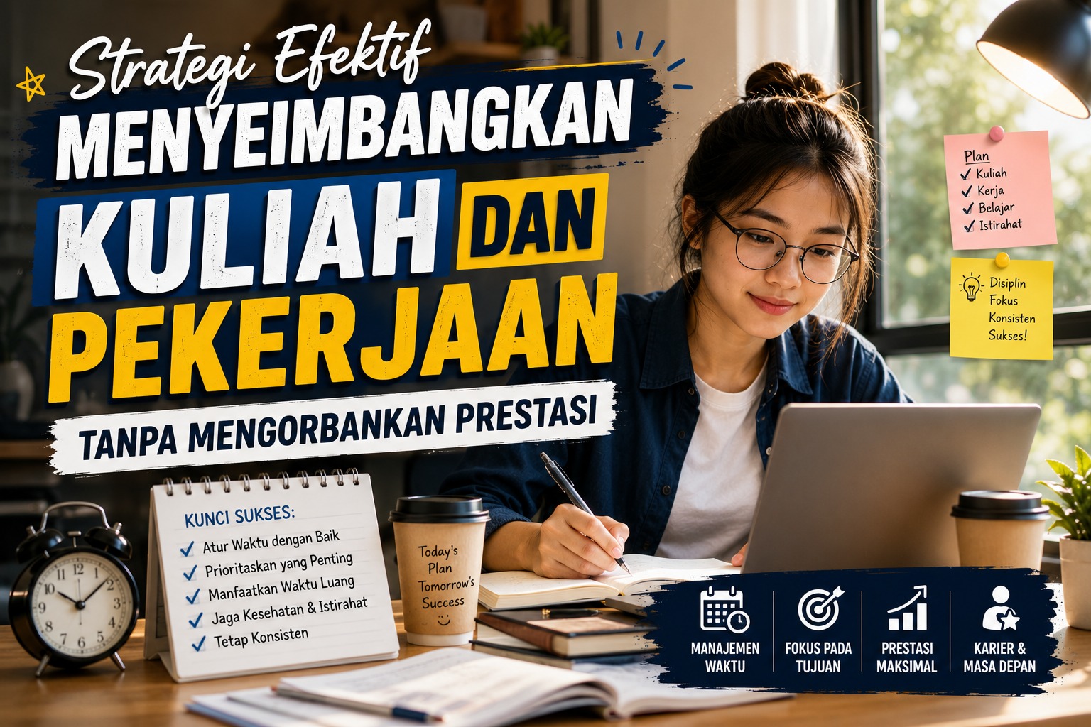 Strategi Efektif Menyeimbangkan Kuliah dan Pekerjaan Tanpa Mengorbankan Prestasi