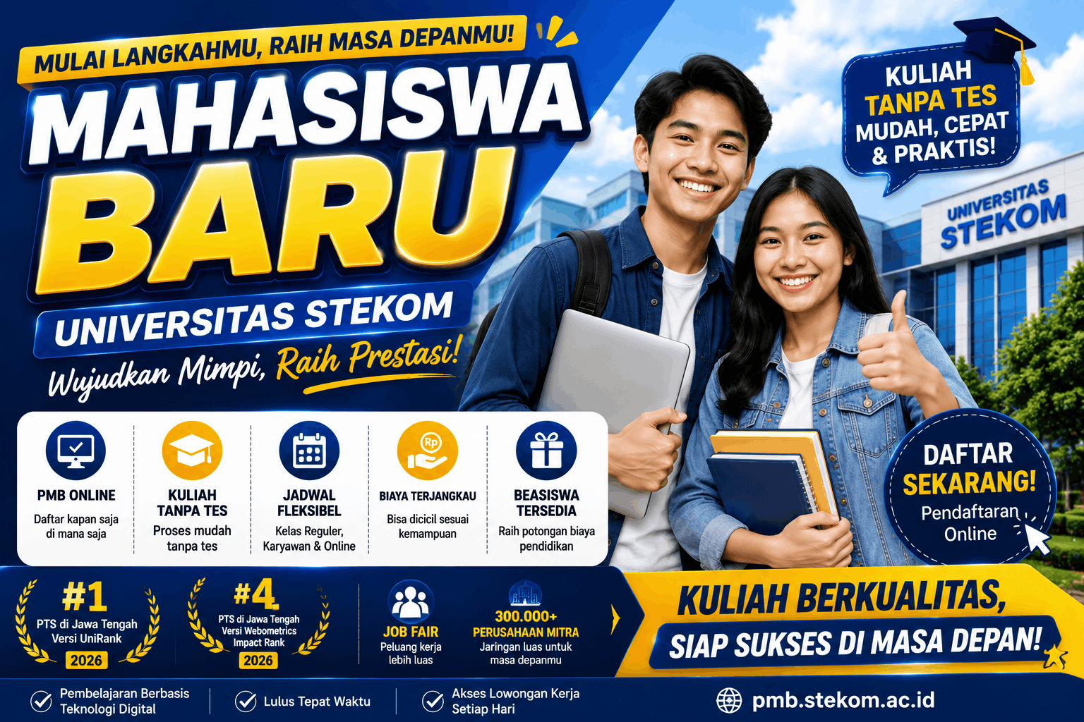 Mahasiswa Baru di UNIVERSITAS STEKOM Memulai Langkah Menuju Masa Depan yang Lebih Cerah