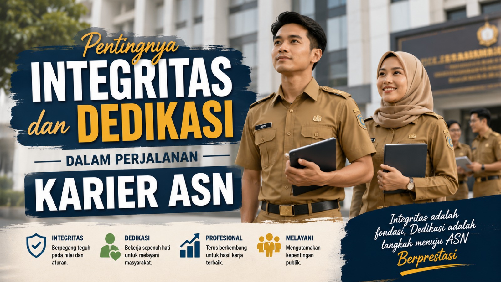 Pentingnya Integritas dan Dedikasi dalam Perjalanan Karier ASN