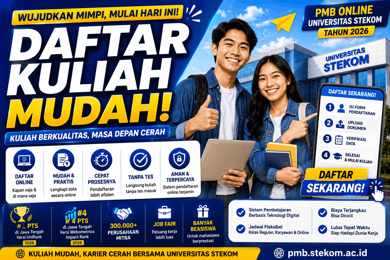 Daftar Kuliah Mudah di UNIVERSITAS STEKOM Solusi Cepat Meraih Pendidikan Berkualitas