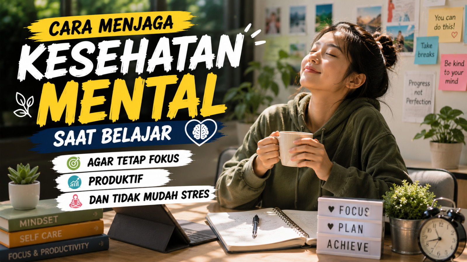 Cara Menjaga Kesehatan Mental Saat Belajar Agar Tetap Fokus Produktif Dan Tidak Mudah Stres