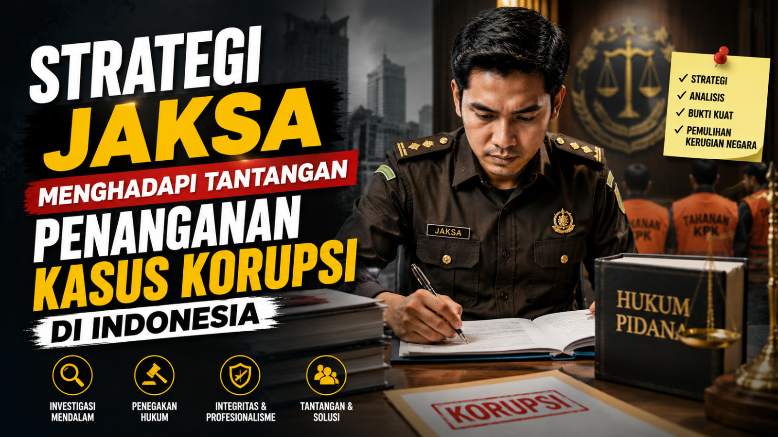 Strategi Jaksa Menghadapi Tantangan Penanganan Kasus Korupsi di Indonesia