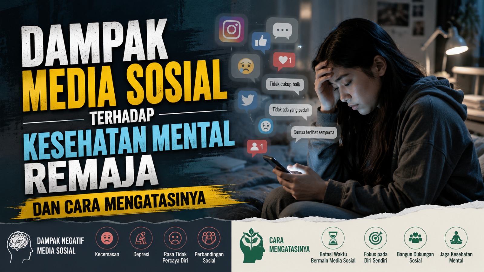 Dampak Media Sosial terhadap Kesehatan Mental Remaja dan Cara Mengatasinya