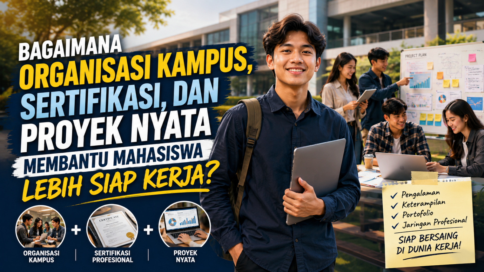 Bagaimana Organisasi Kampus Sertifikasi dan Proyek Nyata Membantu Mahasiswa Lebih Siap Kerja?
