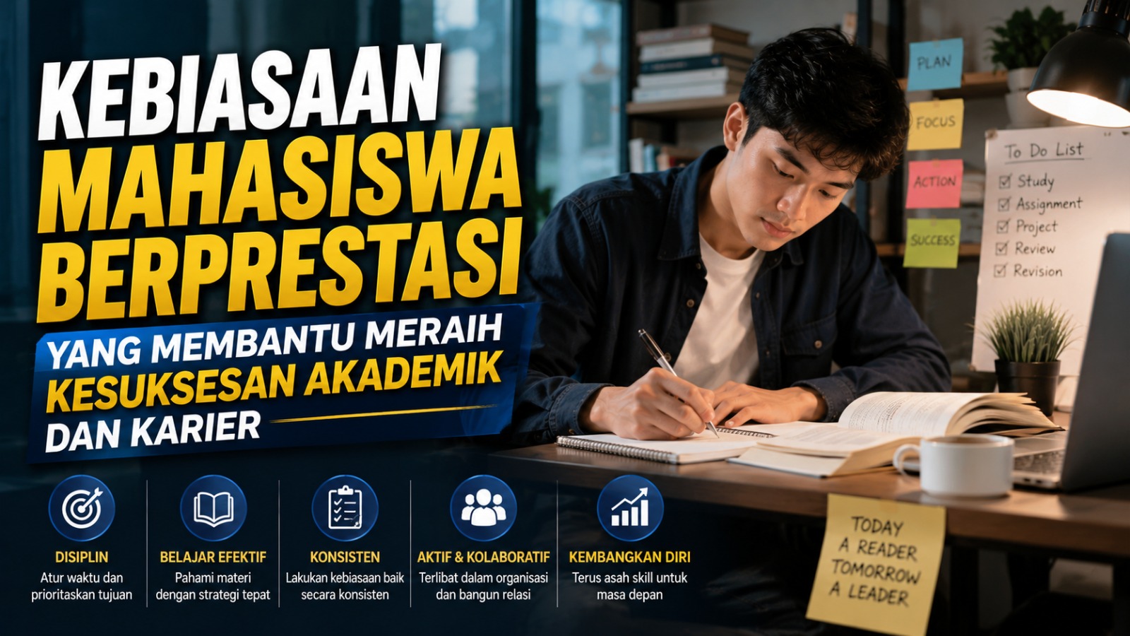 Kebiasaan Mahasiswa Berprestasi yang Membantu Meraih Kesuksesan Akademik dan Karier