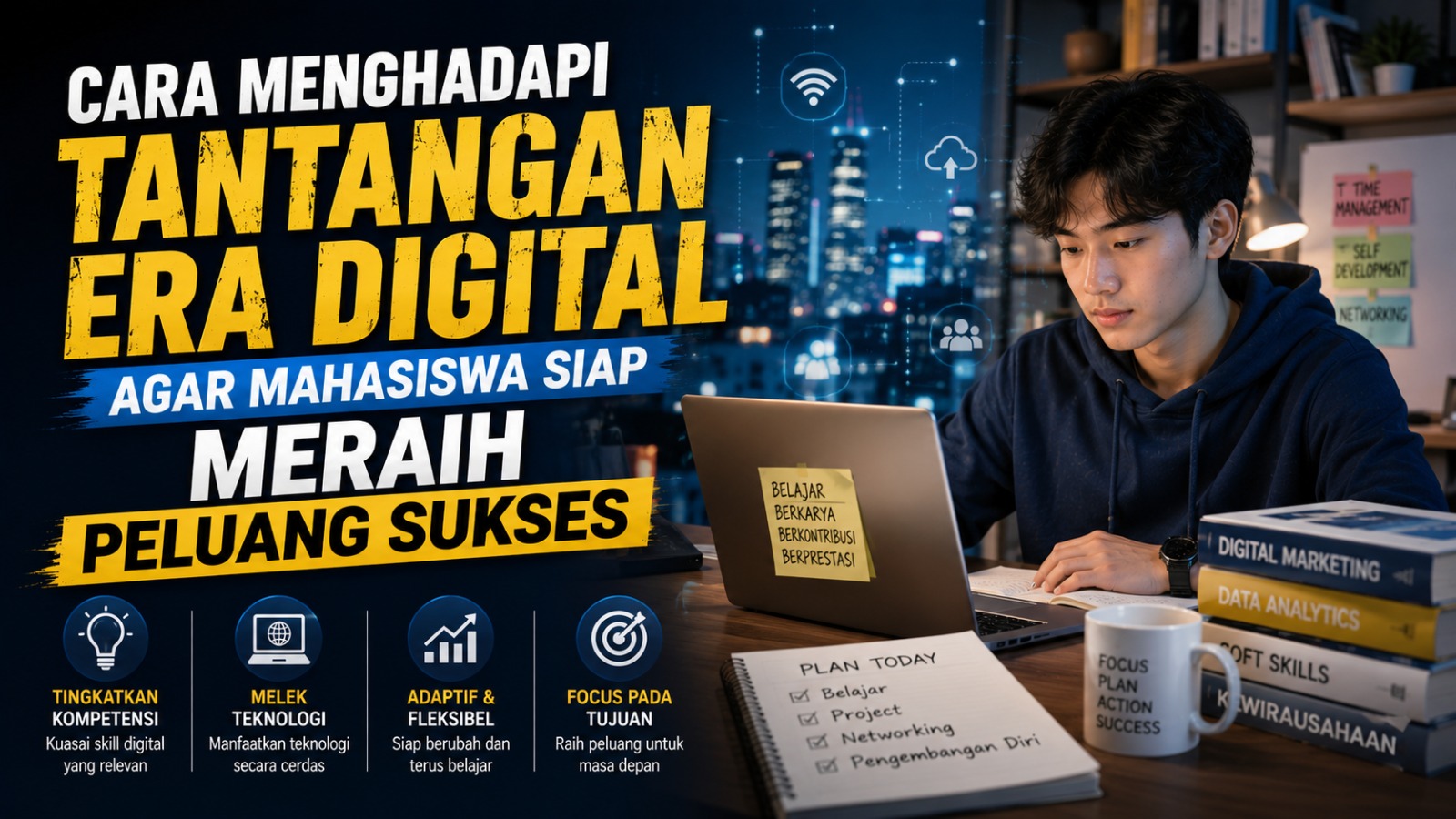Cara Menghadapi Tantangan Era Digital agar Mahasiswa Siap Meraih Peluang Sukses
