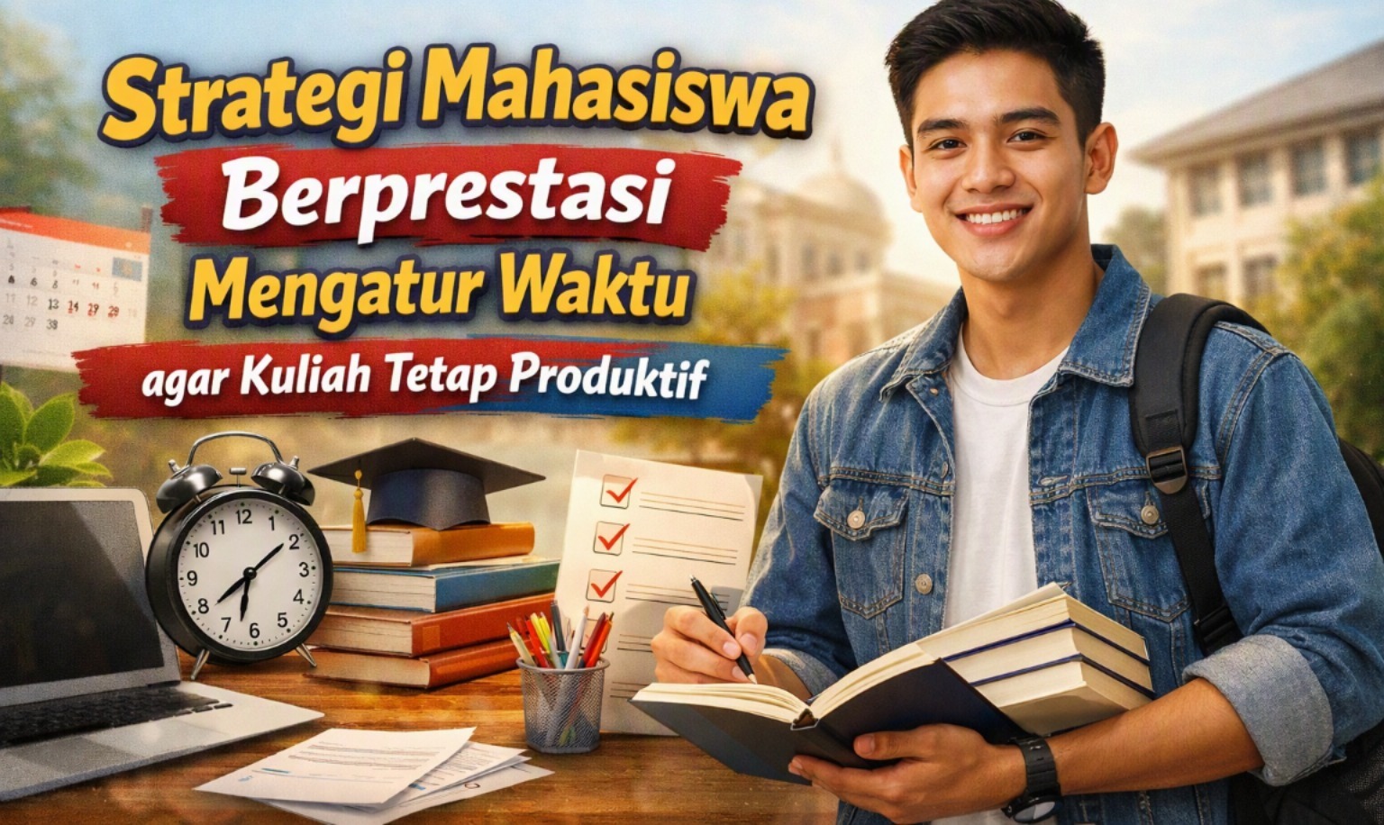 Strategi Mahasiswa Berprestasi Mengatur Waktu agar Kuliah Tetap Produktif