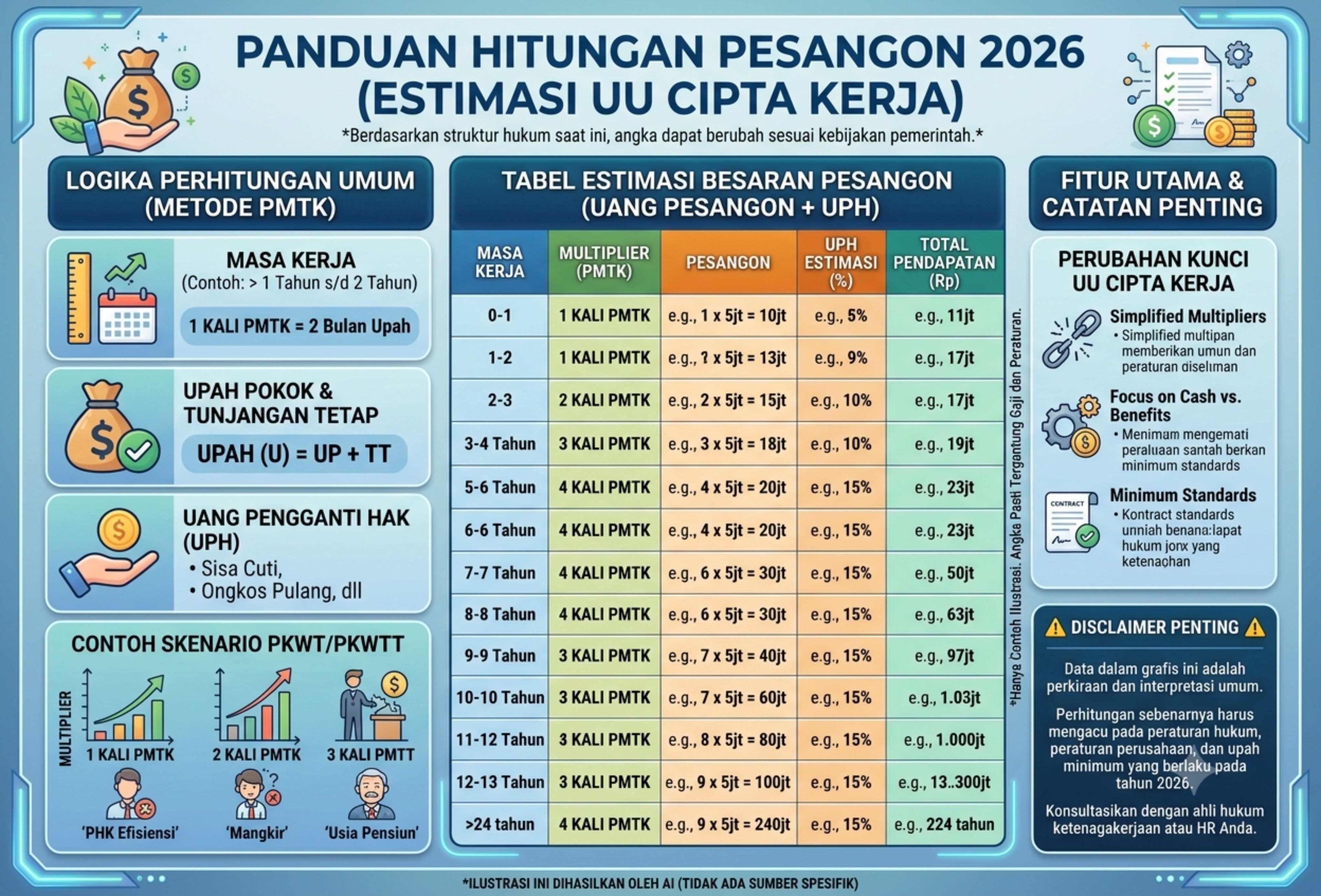 Hitungan Pesangon 2026 Berdasarkan UU Cipta Kerja