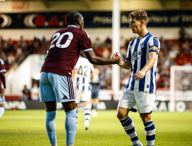  Aston Villa kalah 2-4 dari Real Sociedad, Pertahanan The Villains Jadi Sorotan Usai Kebobolan Empat Gol