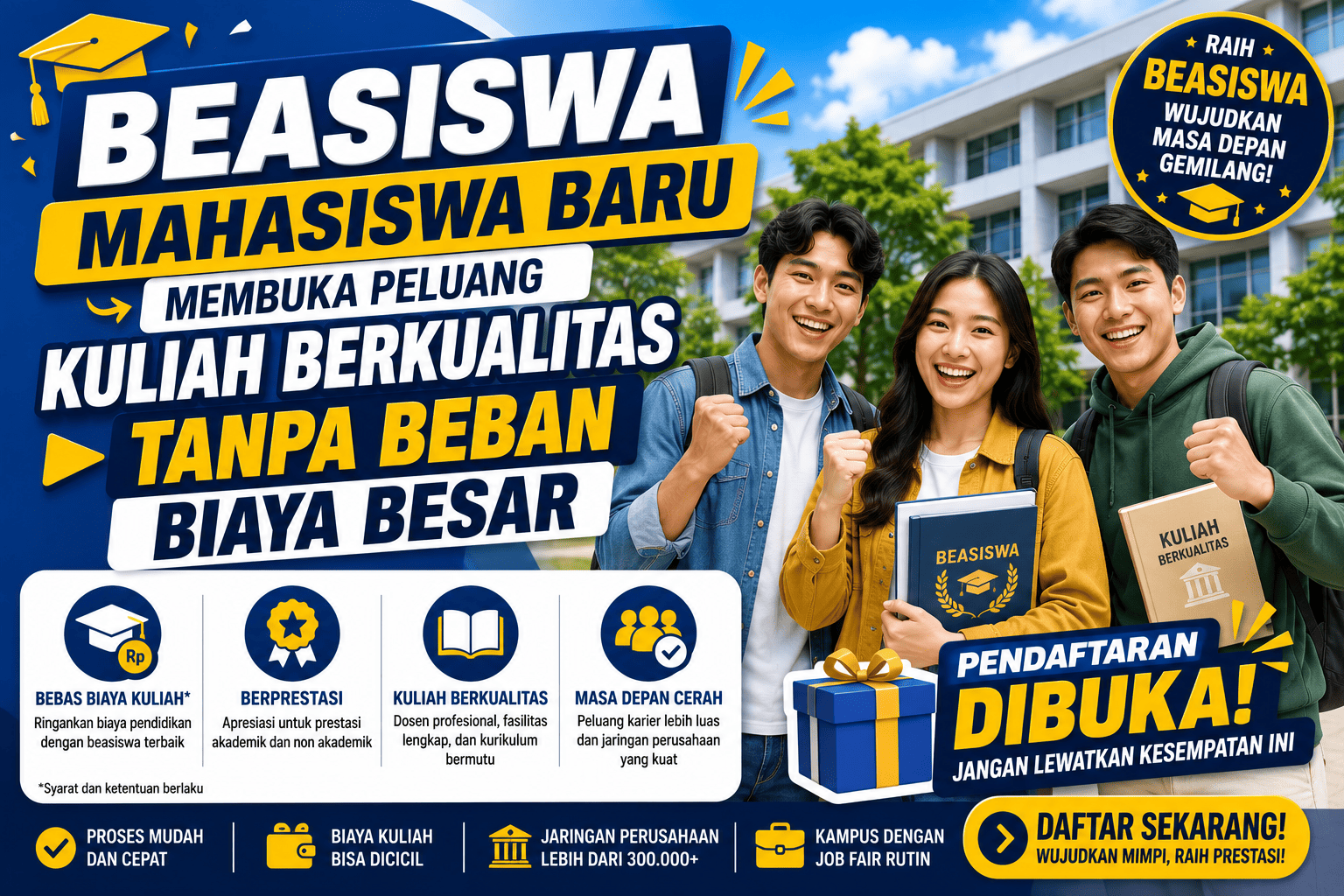 Beasiswa Mahasiswa Baru Membuka Peluang Kuliah Berkualitas Tanpa Beban Biaya Besar