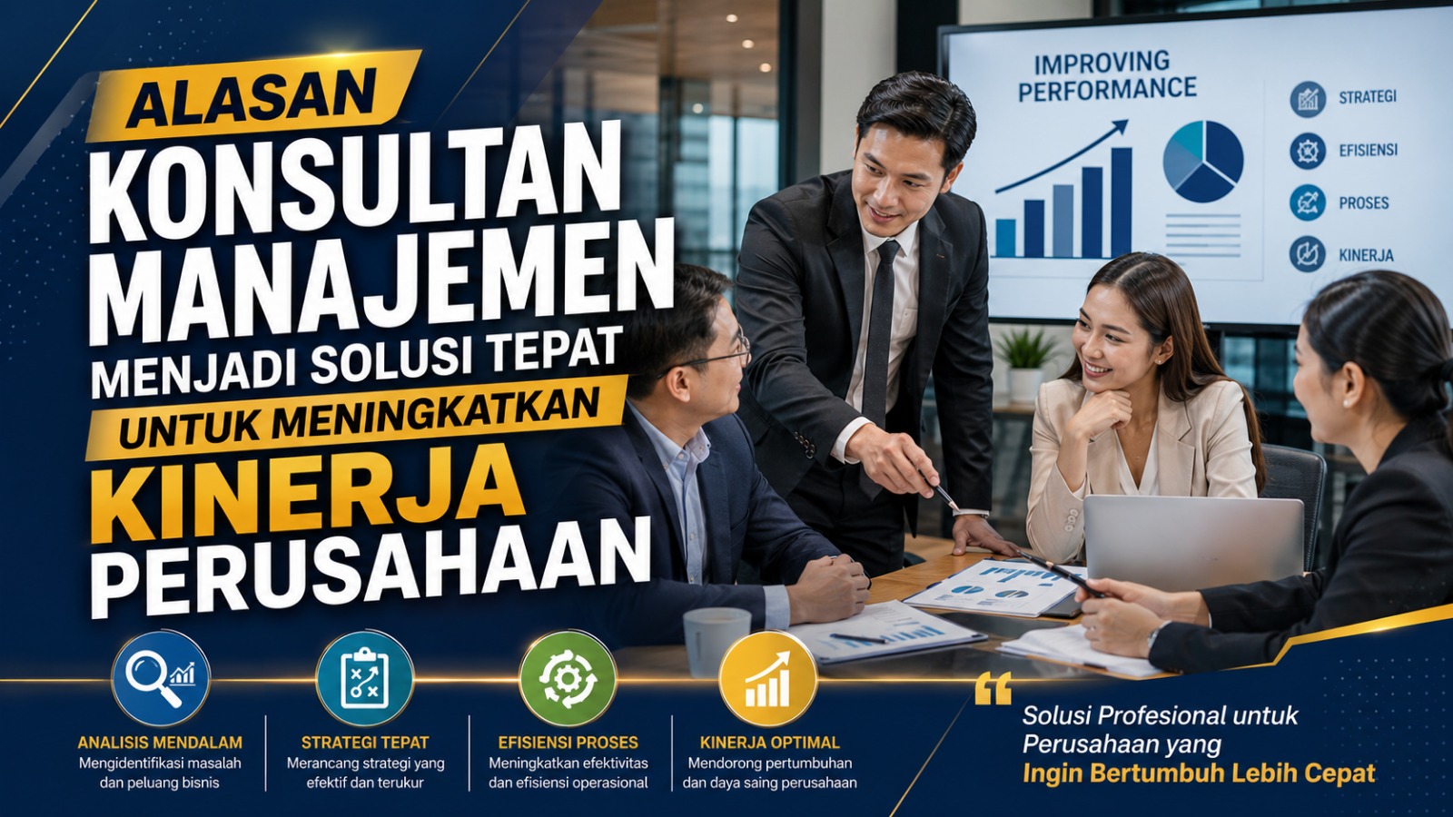 Alasan Konsultan Manajemen Menjadi Solusi Tepat untuk Meningkatkan Kinerja Perusahaan