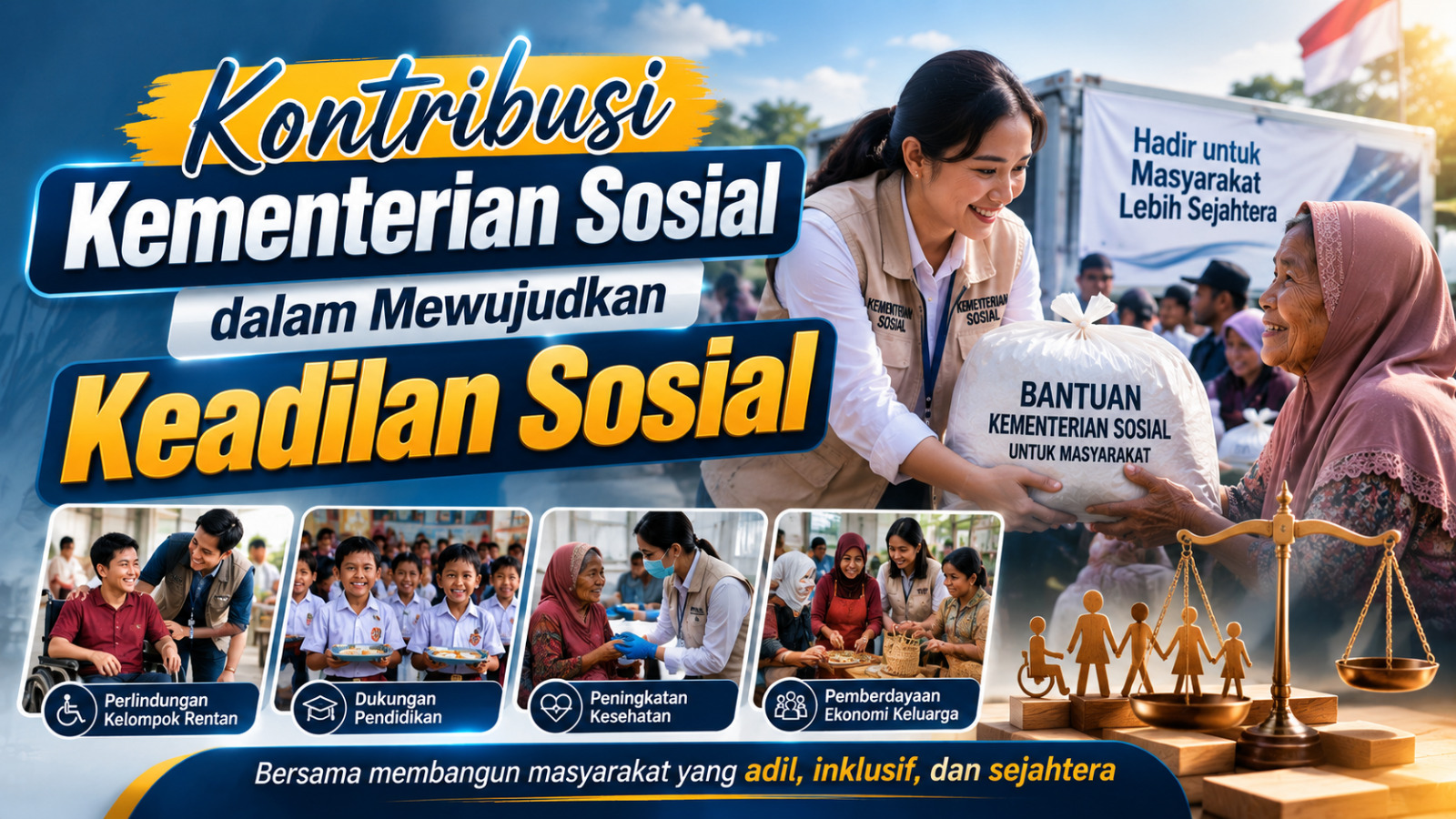 Kontribusi Kementerian Sosial dalam Mewujudkan Keadilan Sosial