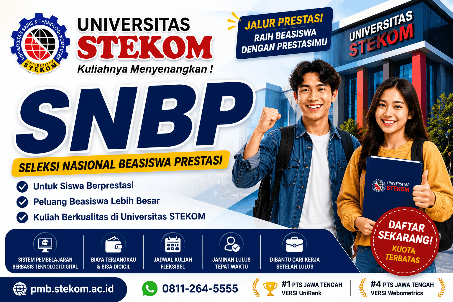 SNBP Universitas STEKOM Jalur Prestasi untuk Meraih Kuliah Berkualitas