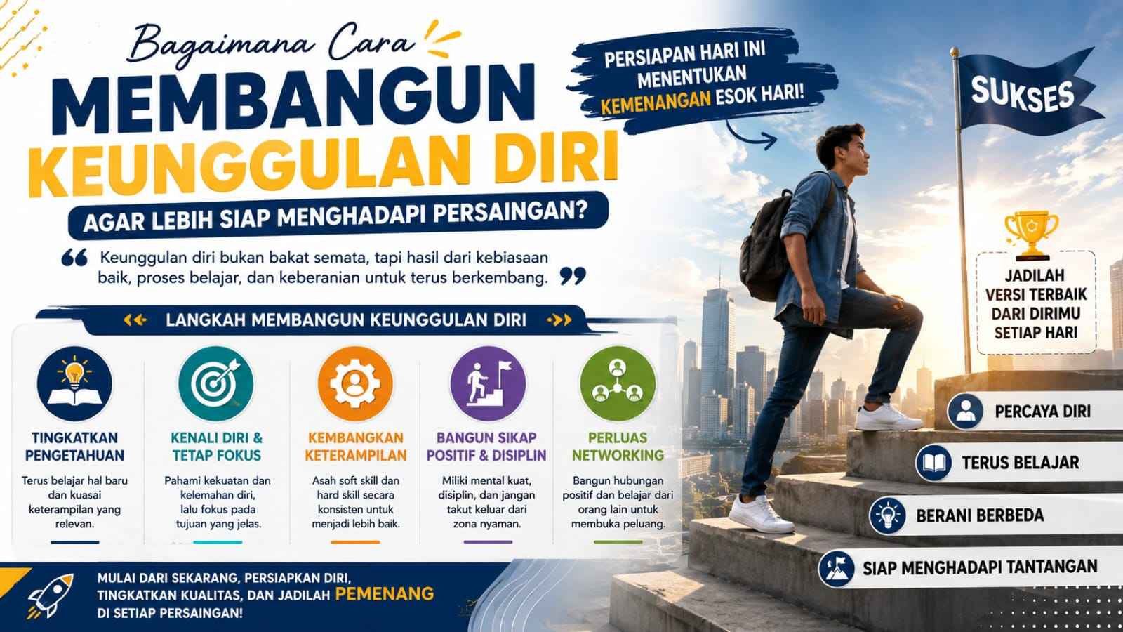Bagaimana Cara Membangun Keunggulan Diri agar Lebih Siap Menghadapi Persaingan?