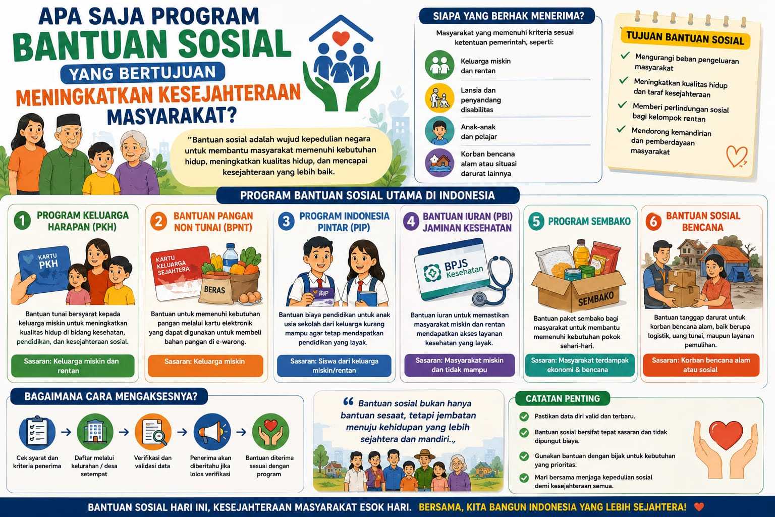 Apa Saja Program Bantuan Sosial Yang Bertujuan Meningkatkan Kesejahteraan Masyarakat?