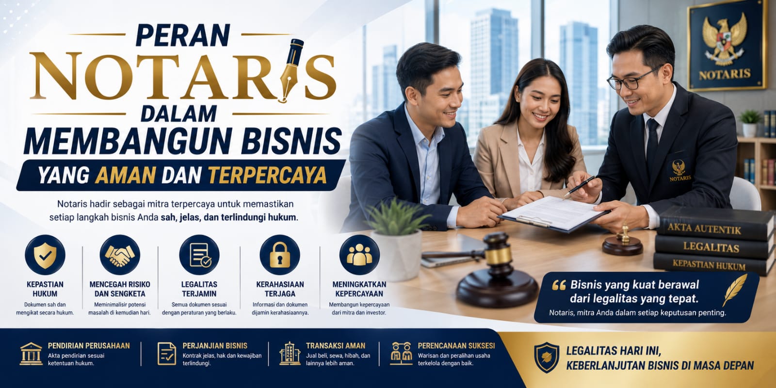 Peran Notaris Dalam Membangun Bisnis Yang Aman Dan Terpercaya?