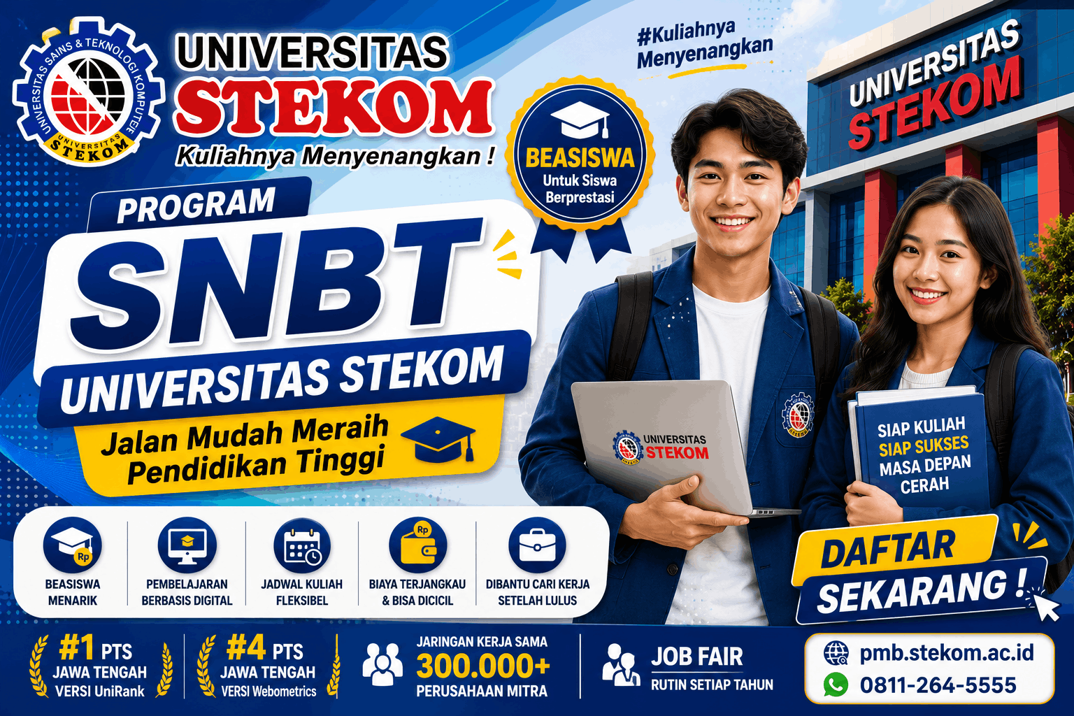 SNBT Universitas STEKOM Solusi Kuliah Berkualitas dengan Program Beasiswa