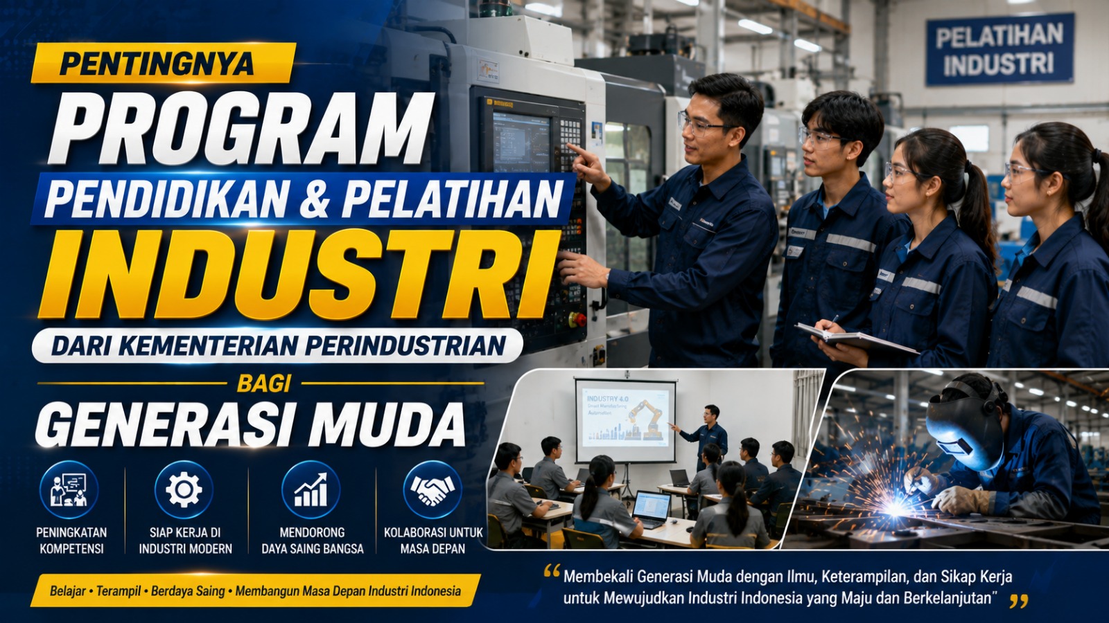 Pentingnya Program Pendidikan dan Pelatihan Industri dari Kementerian Perindustrian bagi Generasi Muda