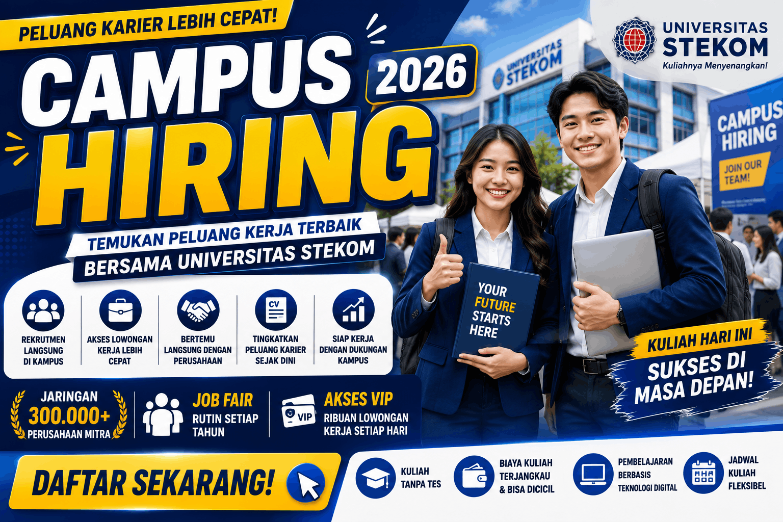 Campus Hiring 2026 Peluang Karier Lebih Cepat Bersama UNIVERSITAS STEKOM
