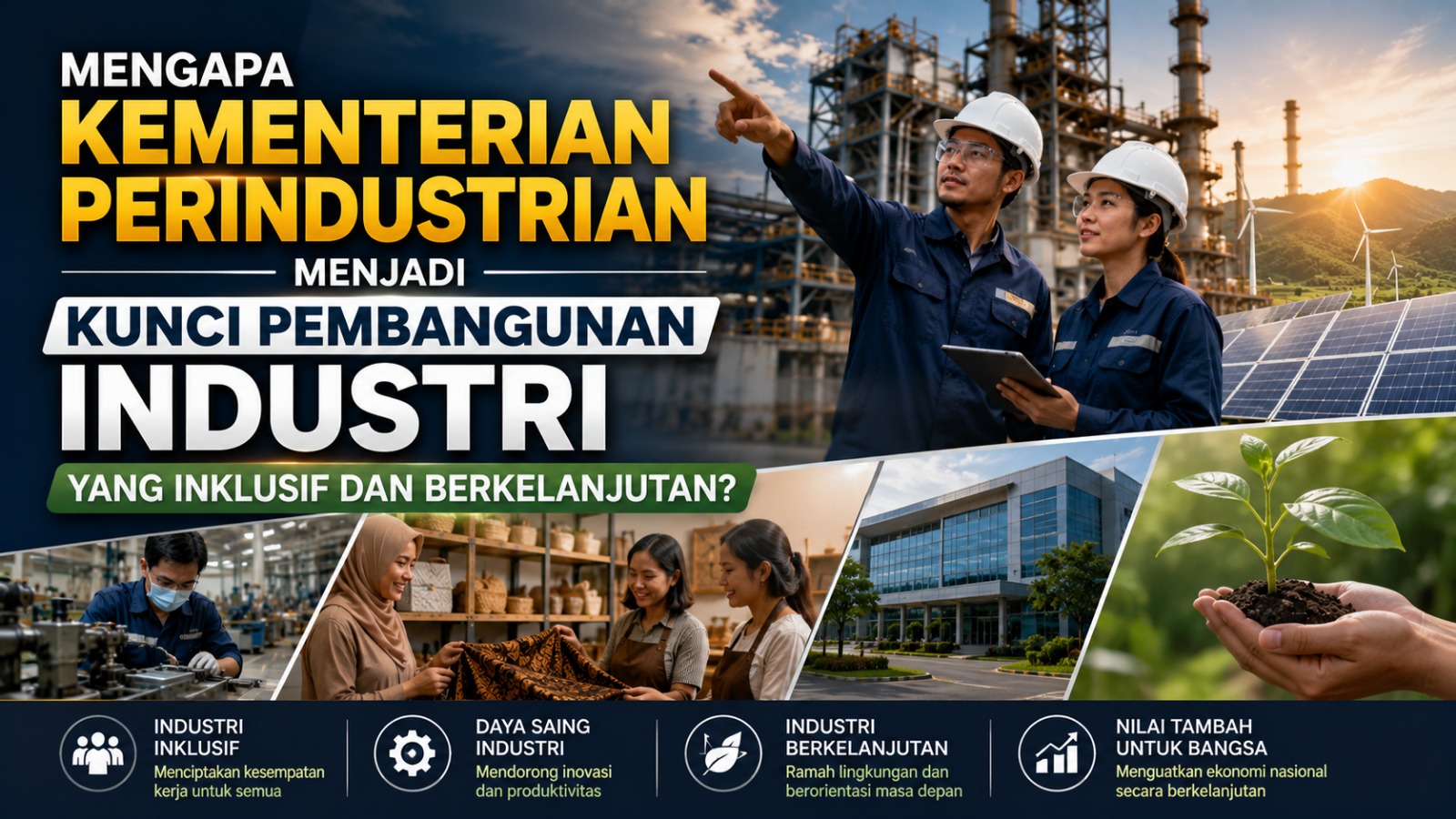 Mengapa Kementerian Perindustrian Menjadi Kunci Pembangunan Industri yang Inklusif dan Berkelanjutan?
