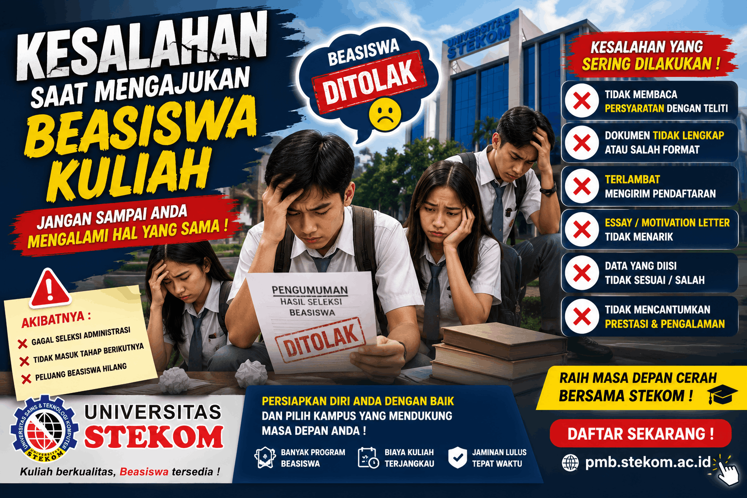 Kesalahan Saat Mengajukan Beasiswa Kuliah