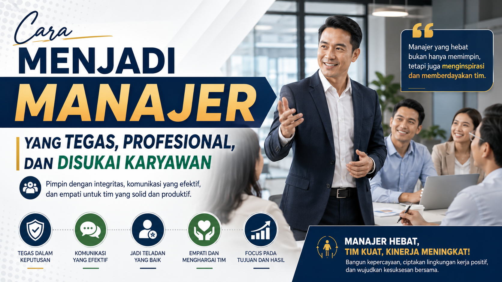 Cara Menjadi Manajer yang Tegas, Profesional, dan Disukai Karyawan