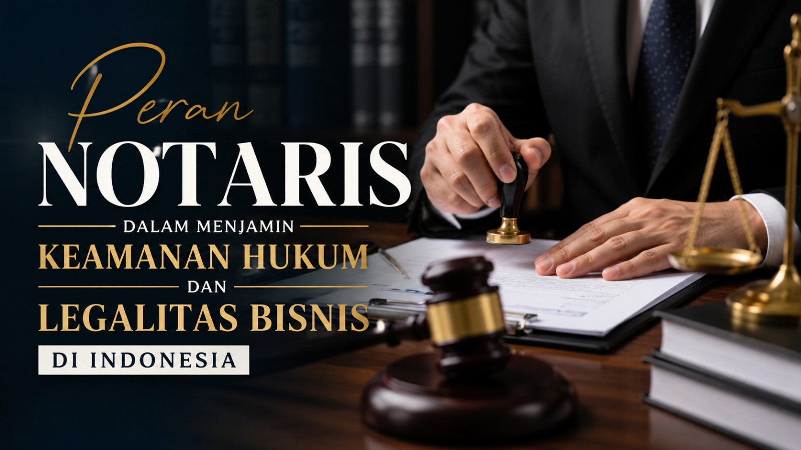 Peran Notaris dalam Menjamin Keamanan Hukum dan Legalitas Bisnis di Indonesia