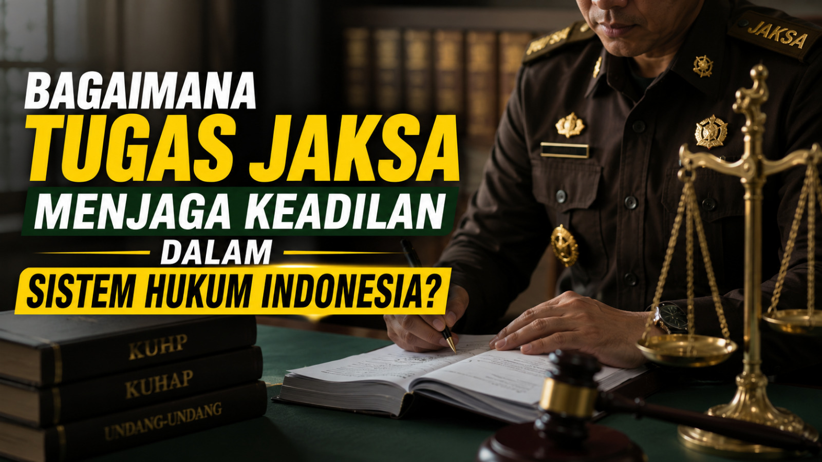 Bagaimana Tugas Jaksa Menjaga Keadilan Dalam Sistem Hukum Indonesia?