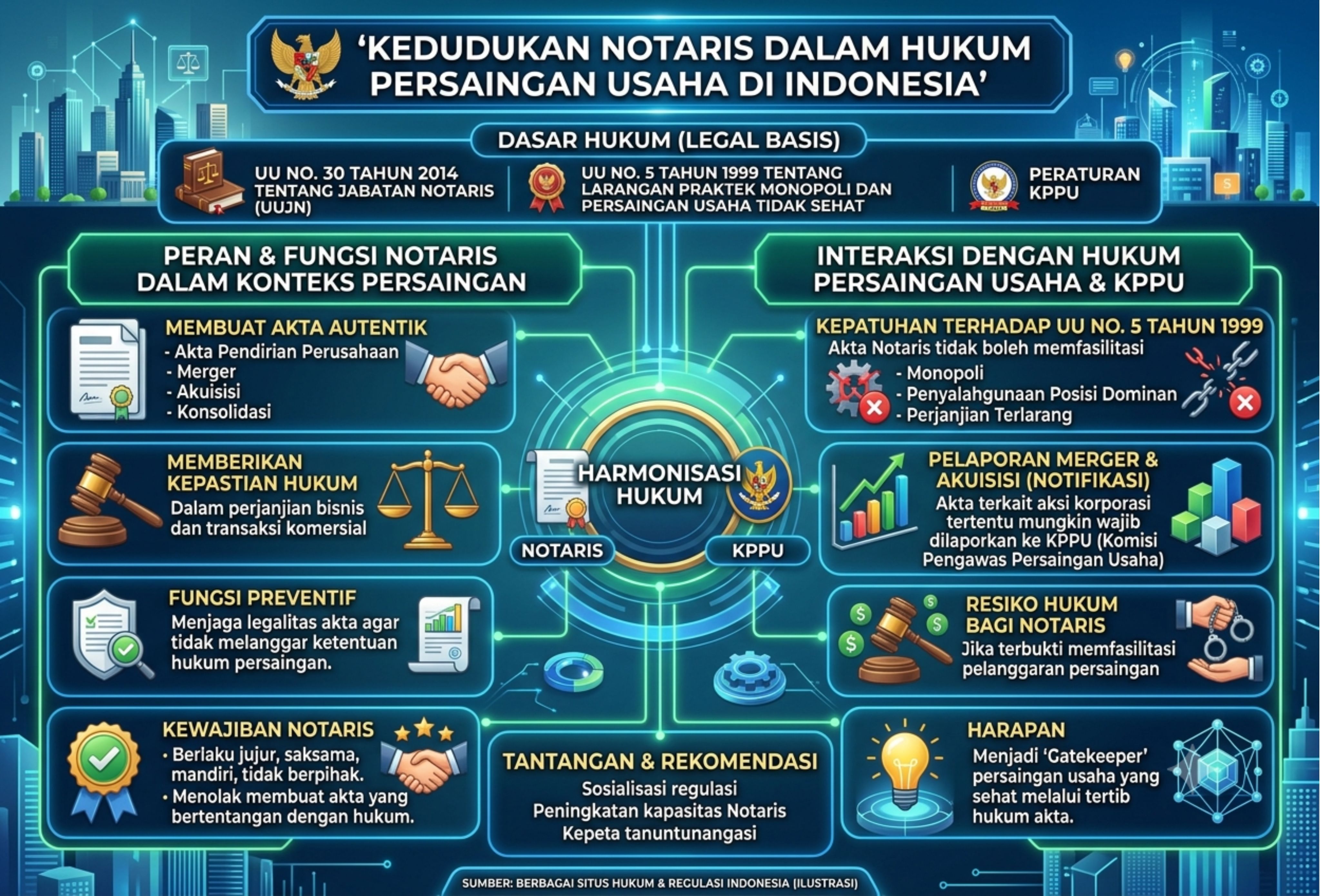 Kedudukan Notaris dalam Hukum Persaingan Usaha di Indonesia