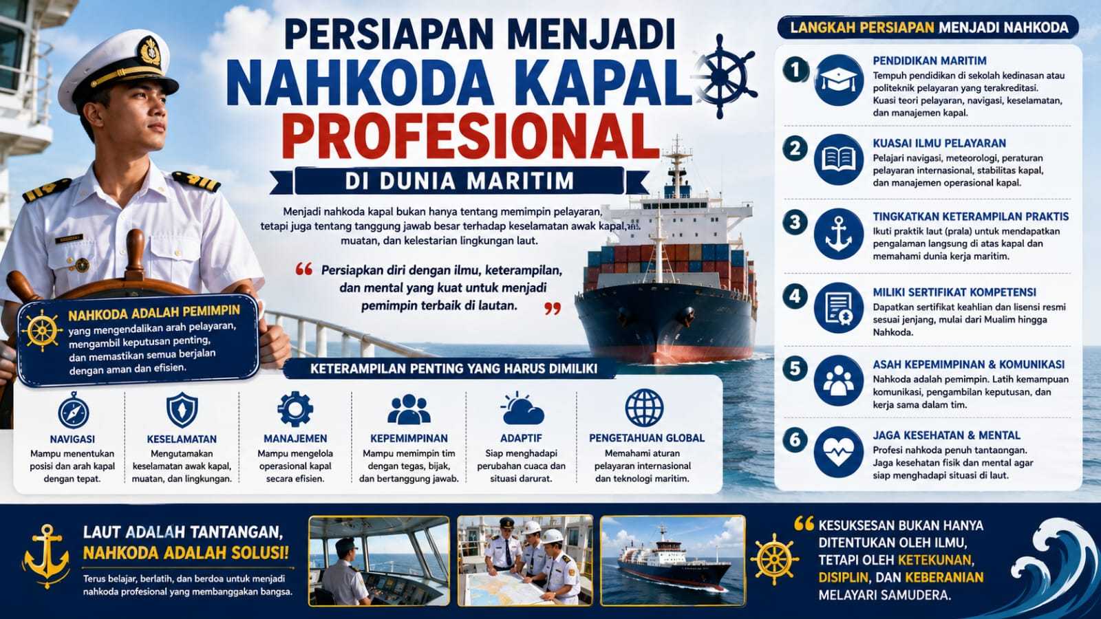 Persiapan Menjadi Nahkoda Kapal Profesional di Dunia Maritim