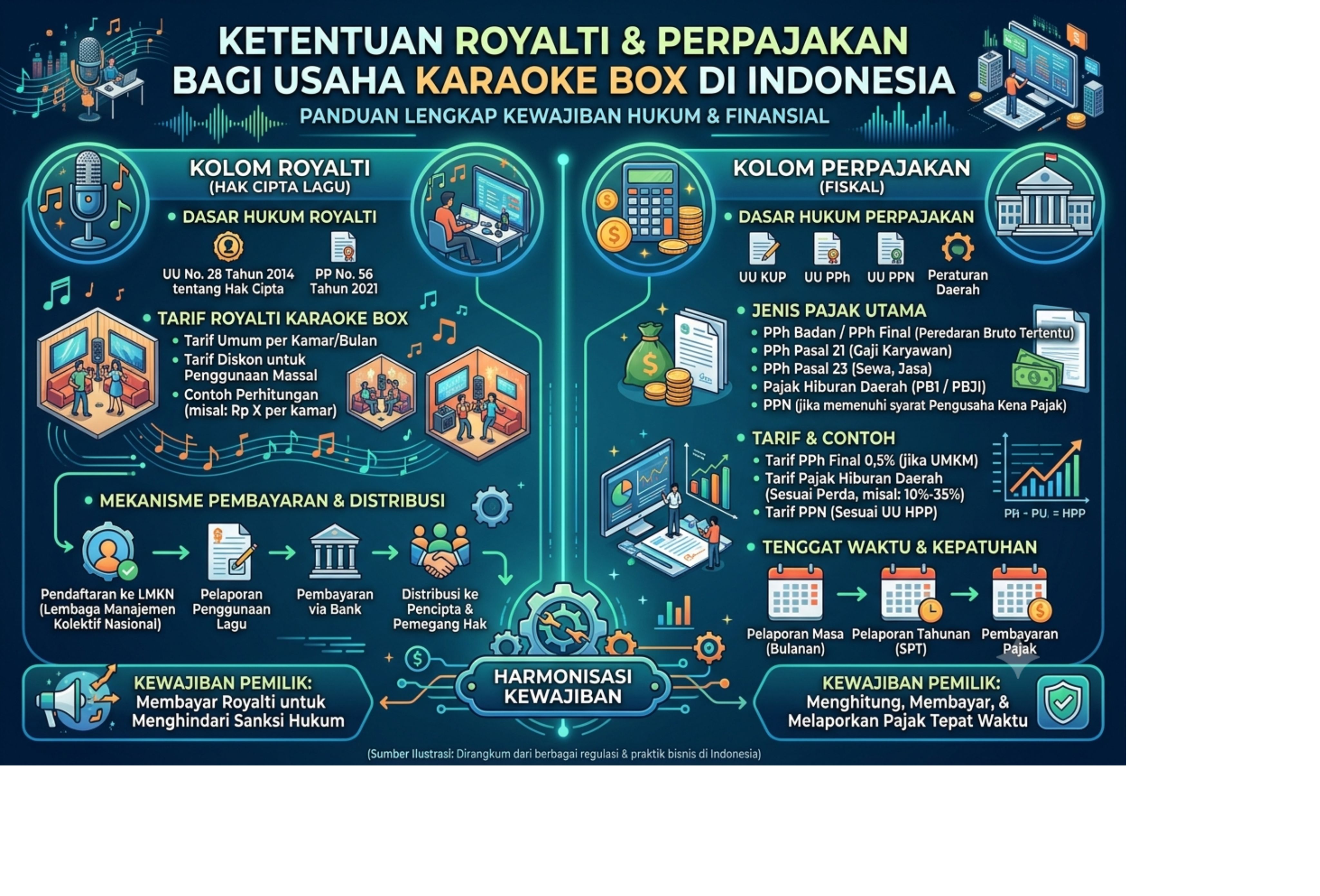 Ketentuan Royalti dan Perpajakan bagi Usaha Karaoke Box