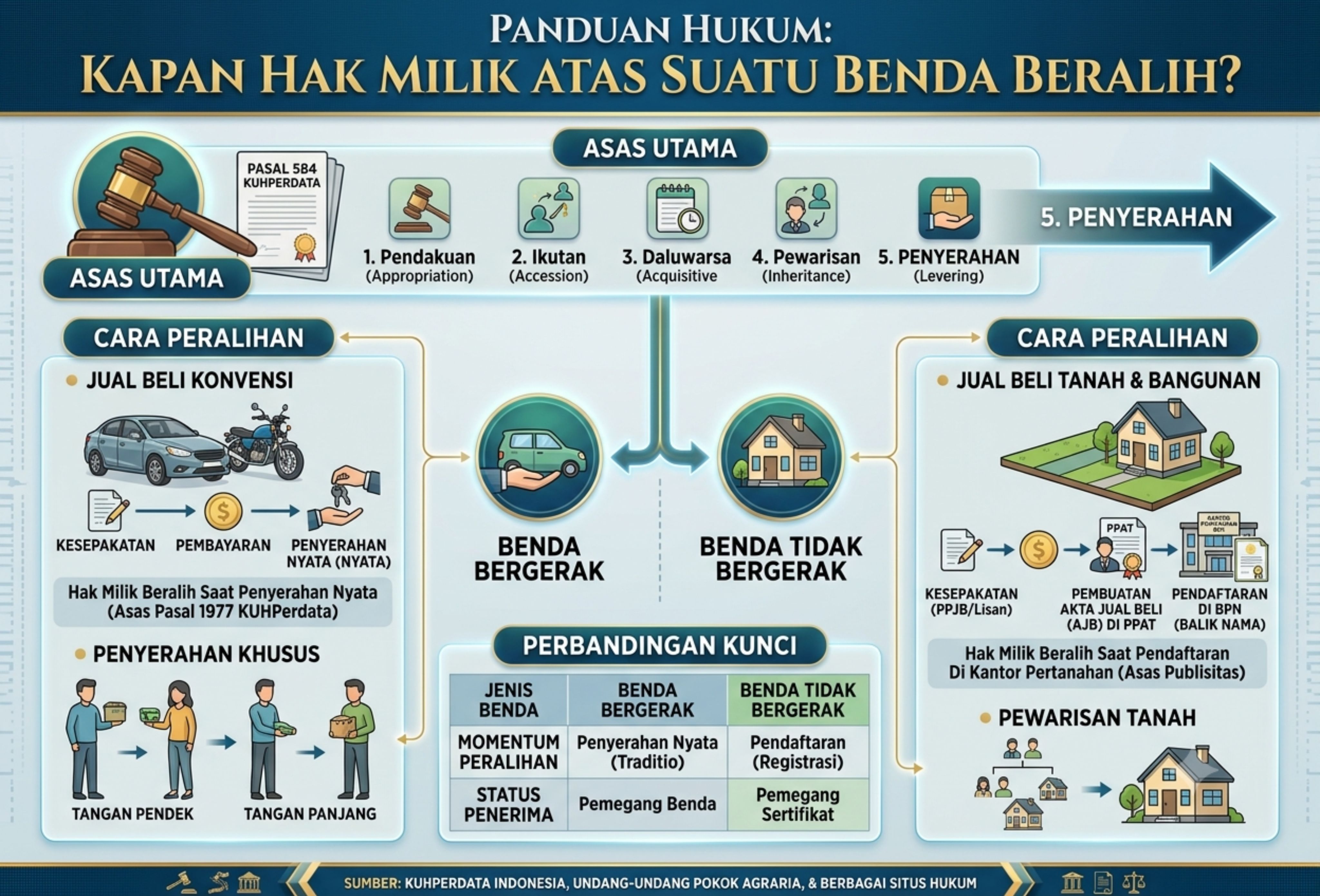 Kapan Hak Milik atas Suatu Benda Beralih Menurut Hukum