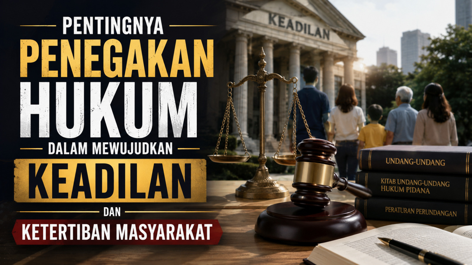 Pentingnya Penegakan Hukum dalam Mewujudkan Keadilan dan Ketertiban Masyarakat