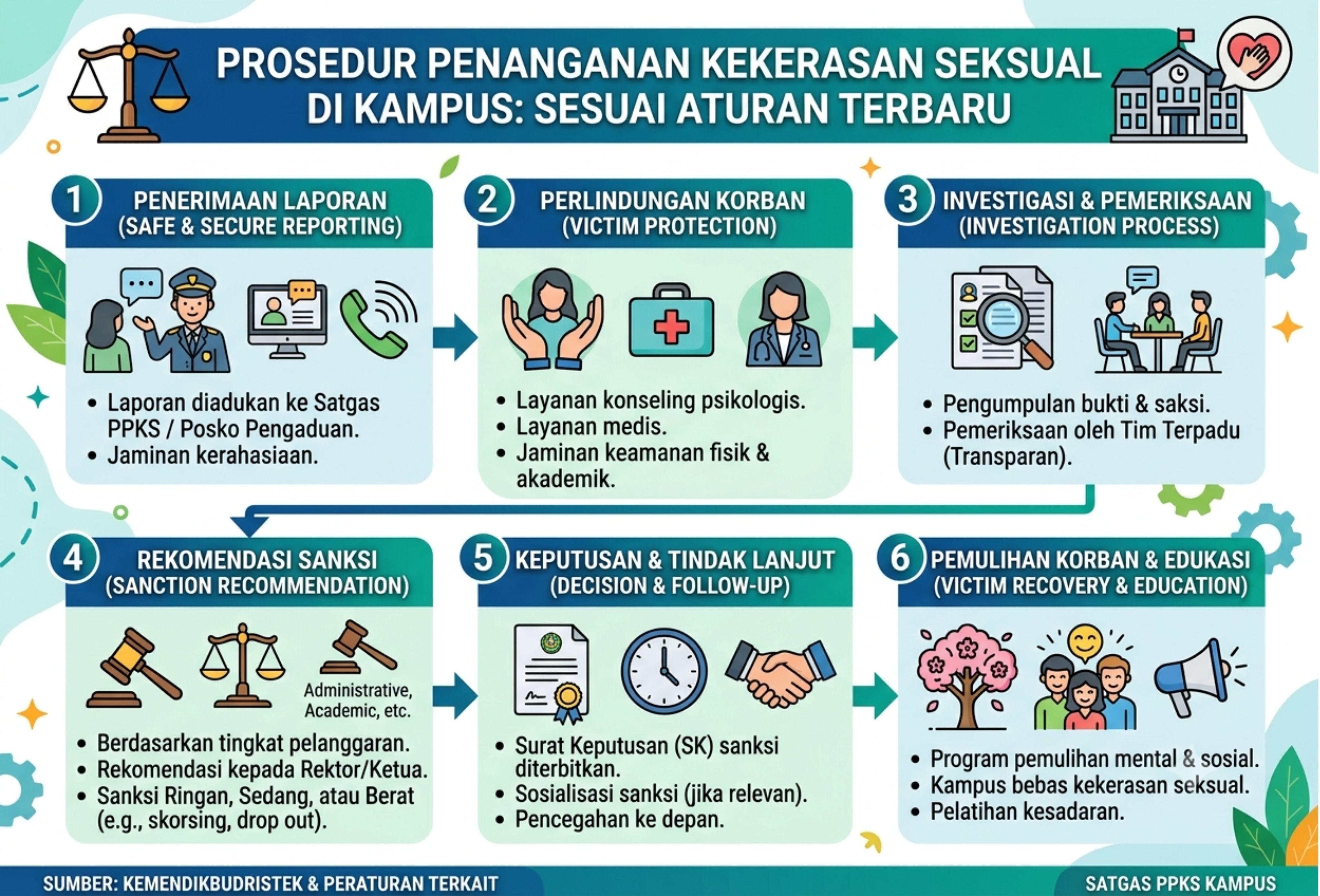 Prosedur Penanganan Kekerasan Seksual di Kampus Sesuai Aturan Terbaru