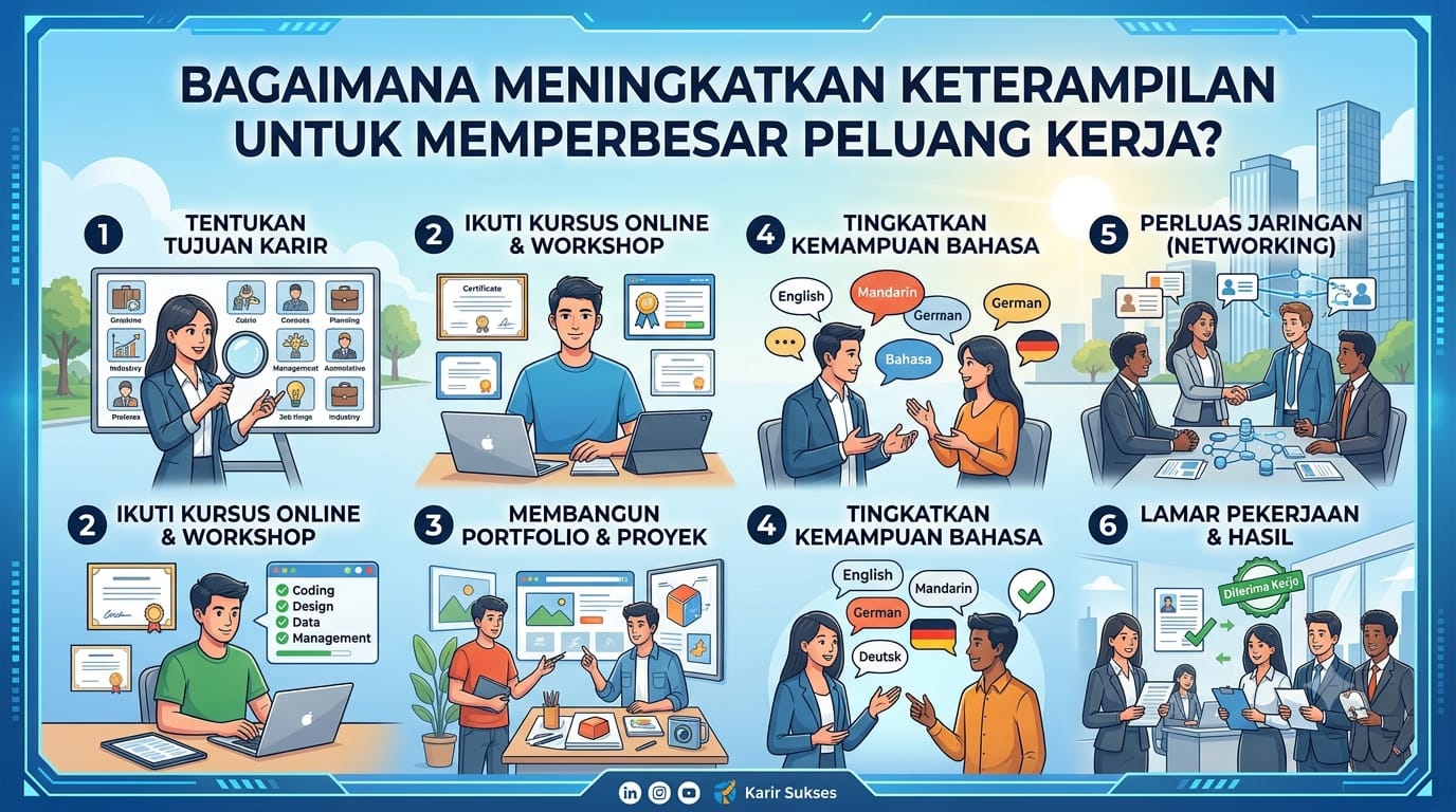 Bagaimana Meningkatkan Keterampilan  untuk Memperbesar Peluang Kerja?