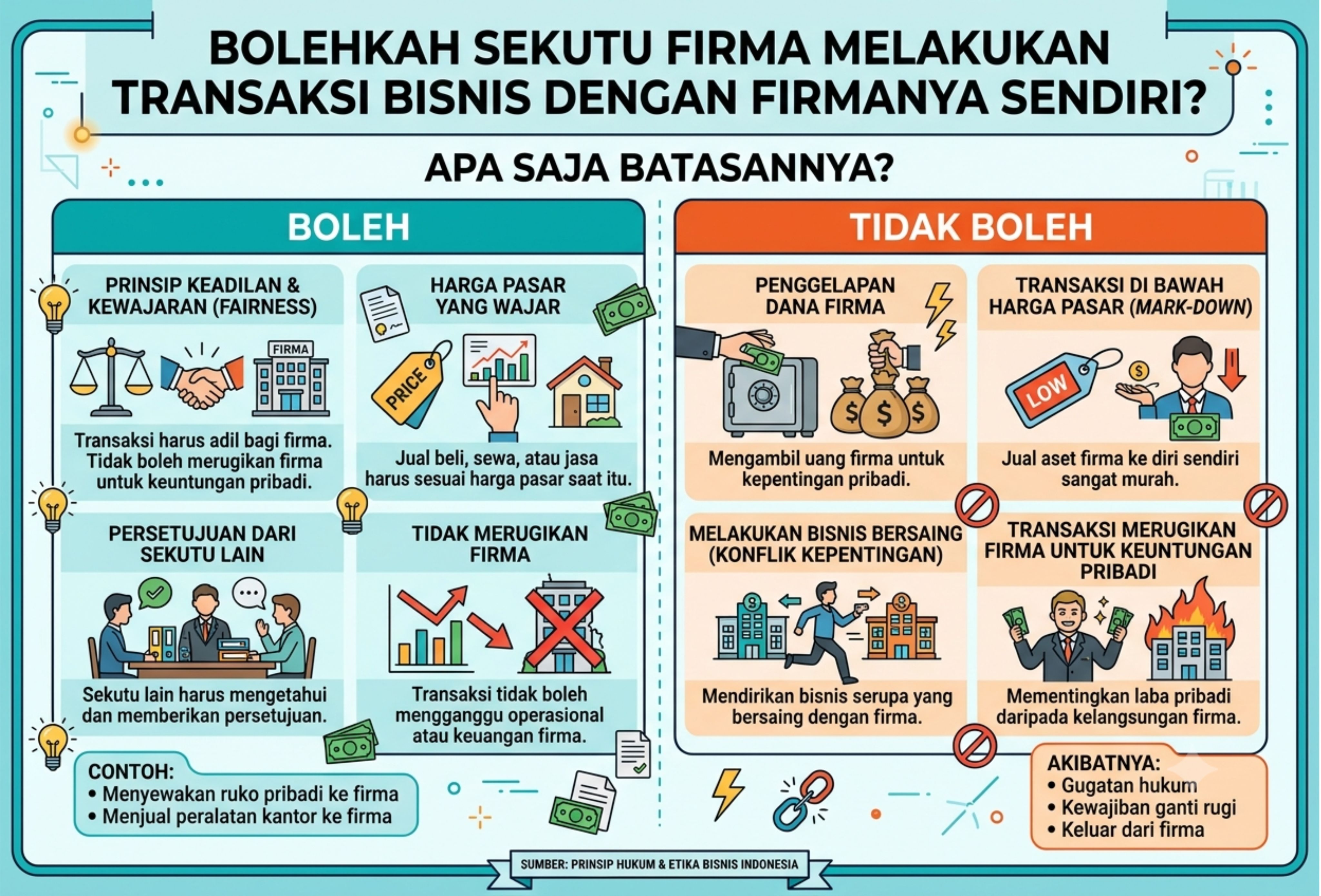 Bolehkah Sekutu Firma Melakukan Transaksi Bisnis dengan Firmanya Sendiri?