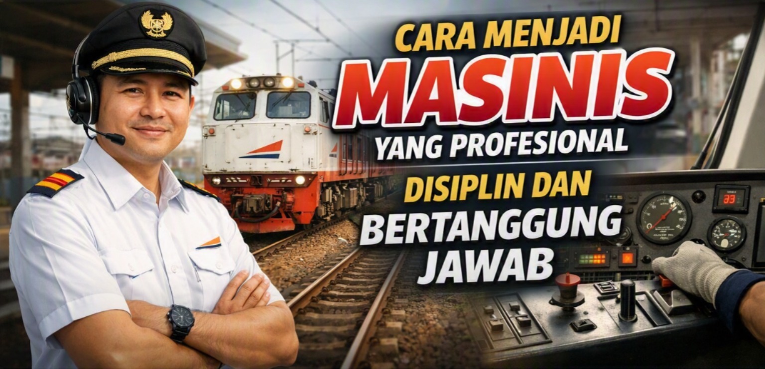 Cara Menjadi Masinis yang Profesional Disiplin dan Bertanggung Jawab