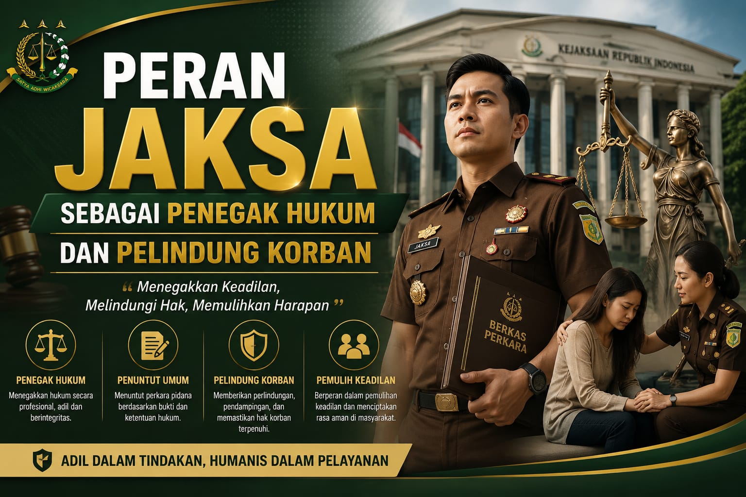Peran Jaksa Sebagai Penegak Hukum Dan Pelindung Korban