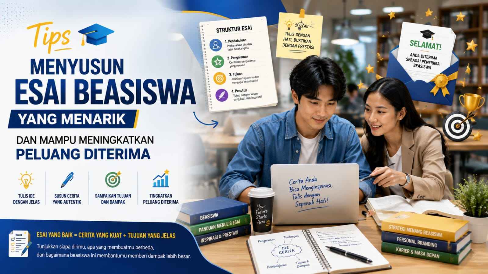 Tips Menyusun Esai Beasiswa yang Menarik dan Mampu Meningkatkan Peluang Diterima