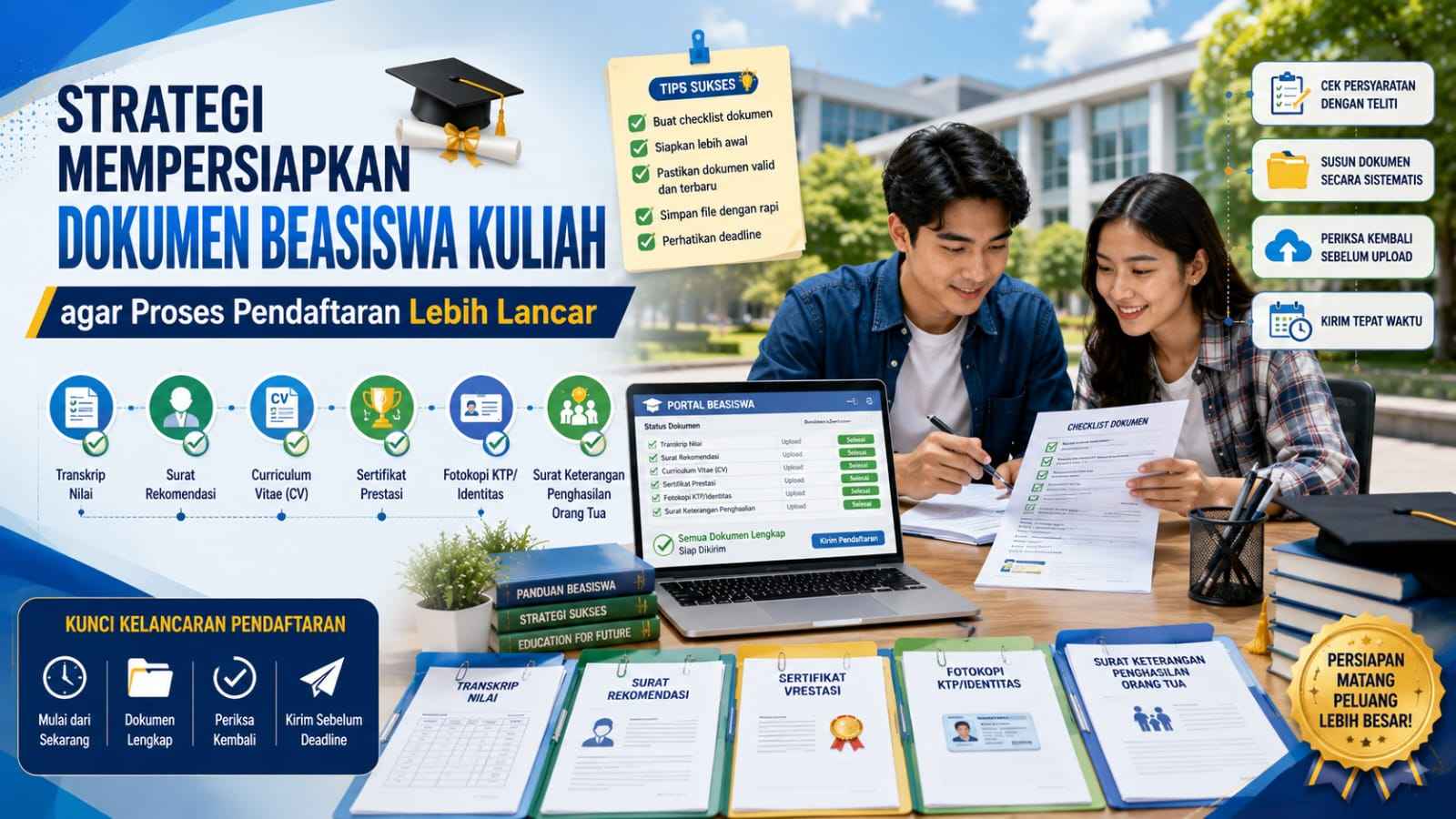 Strategi Mempersiapkan Dokumen Beasiswa Kuliah agar Proses Pendaftaran Lebih Lancar