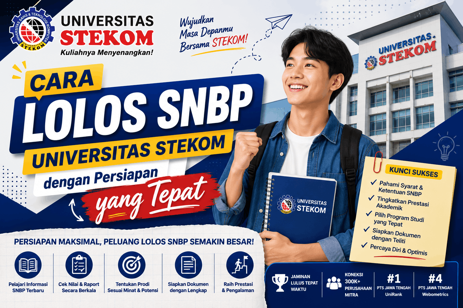 Cara Lolos SNBP Universitas STEKOM dengan Persiapan yang Tepat