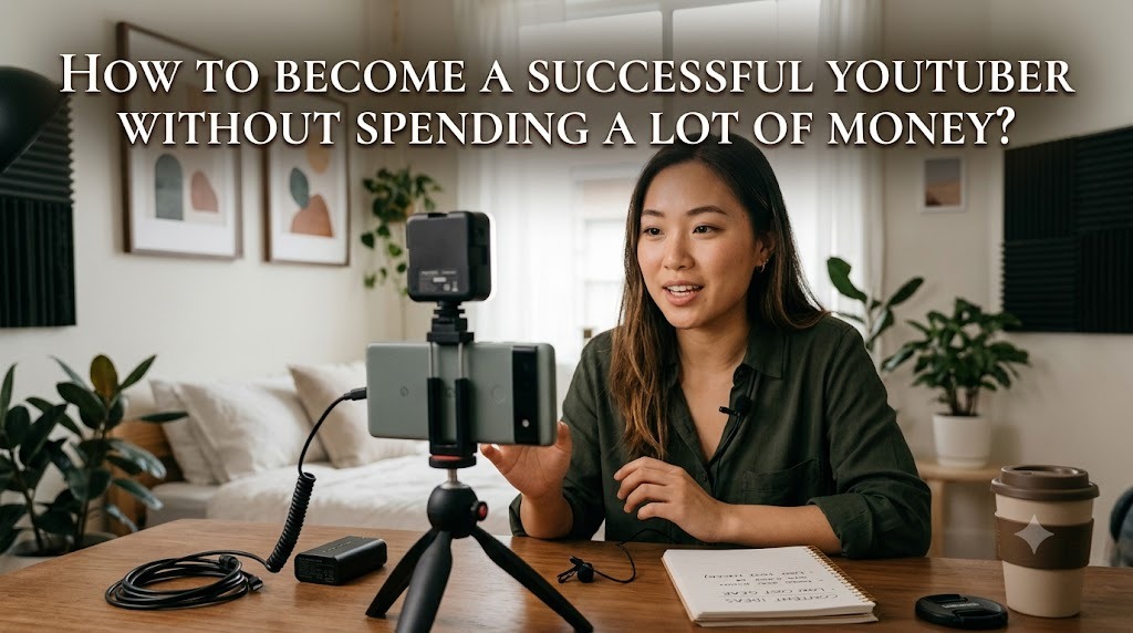 How To Become A Successful YouTuber Without Spending A Lot Of Money?